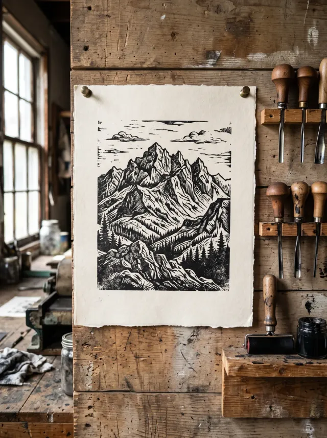 Grabado «Cordillera»